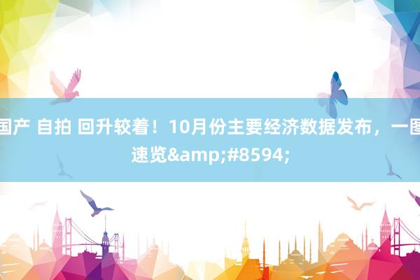 国产 自拍 回升较着！10月份主要经济数据发布，一图速览&#8594;